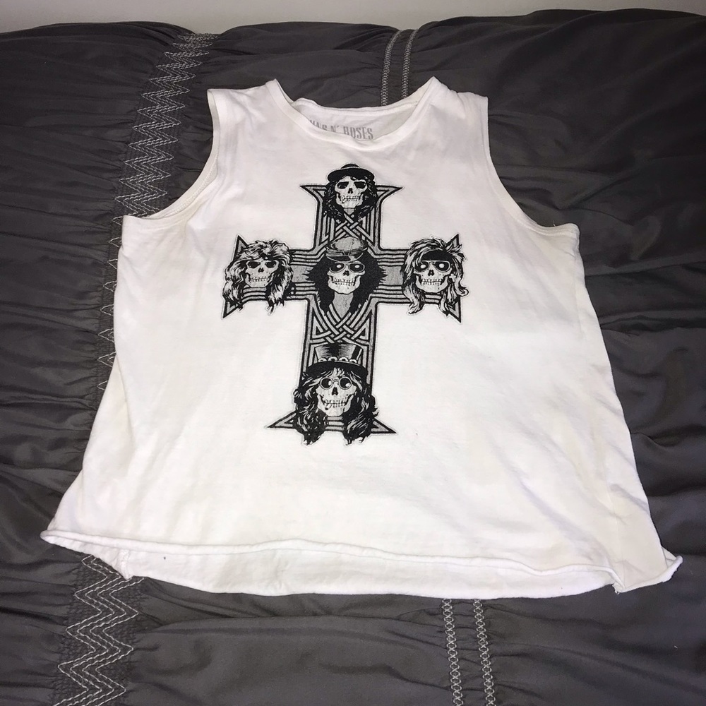 Guns N Roses Crop Top Muscle Tee